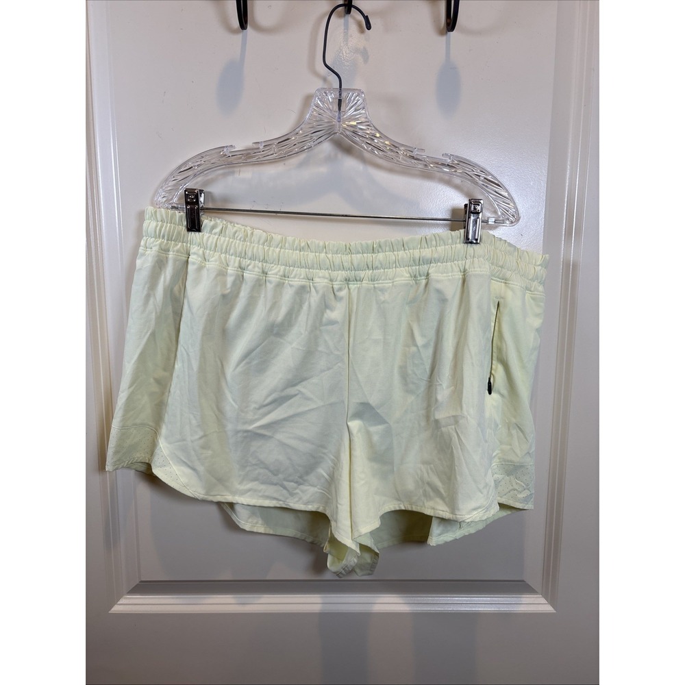 Calia Yellow Pull On Active Pocket Shorts Size XXL Athleisure Gym